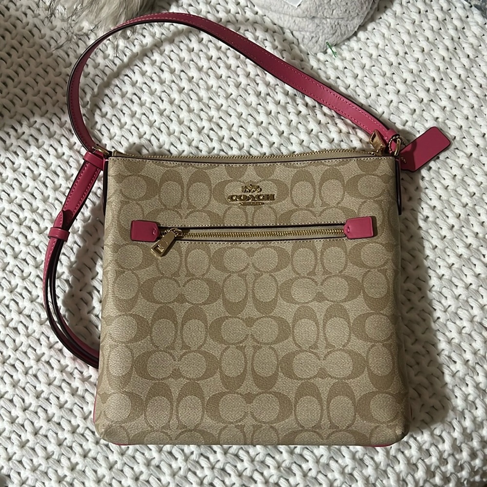 Coach Rowan File Bag Signature Canvas